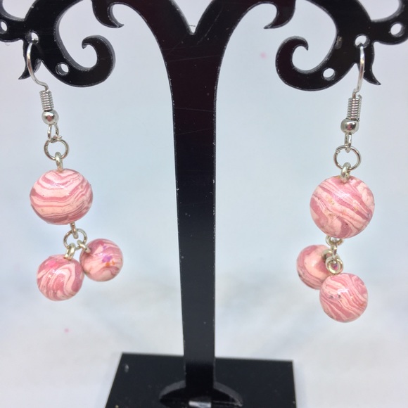 Handmade by me Jewelry - Unique Handmade Polymer Clay Bead Earrings